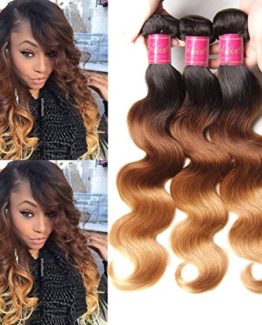 ALI-JULIA-Brazilian-Ombre-Body-Wave-Virgin-Hair-Weave-3-Bundles-7A-Grade-100-Unprocessed-Human-Hair-Weft-Extensions-95-100gpc-Mixed-Length-18-20-22-1b427-0